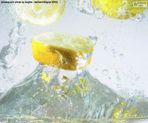 пазл Вода с лимоном